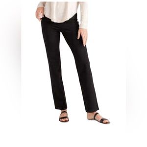NWT Quince medium Ultra-Stretch Ponte pintuck ankle pants black